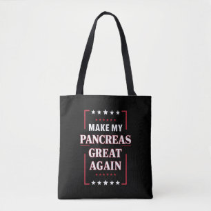 Maak mijn pancreas weer geweldig met diabetes tote bag
