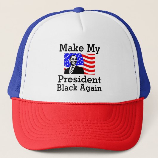 Maak mijn President weer zwart Trucker Hat Pet (Voorkant)