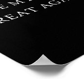 Maak mijn rug weer geweldig, grappige Trump jury Poster (Hoek)