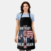 Maak Mijn Verjaardag Geweldig Again Funny Trump Schort (Gedragen)