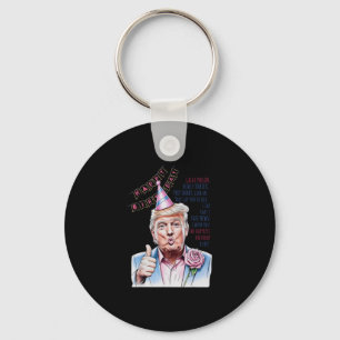 Maak mijn verjaardag weer geweldig Donald Trump Fi Sleutelhanger