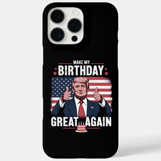 Maak mijn verjaardag weer geweldig Grappig Trump Case-Mate iPhone Case (Achterkant)