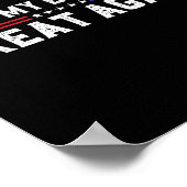 Maak mijn verjaardag weer geweldig Grappig Trump f Poster (Hoek)