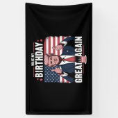 Maak Mijn Verjaardag Weer Groot Grappig Trump Spandoek (Verticaal)