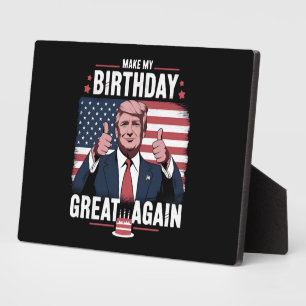 Maak mijn verjaardag weer leuk Trump Fotoplaat
