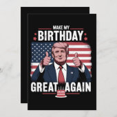 Maak mijn verjaardag weer leuk Trump Kaart (Voorkant / Achterkant)