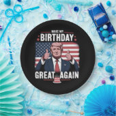 Maak mijn verjaardag weer leuk Trump Papieren Bordje (Feest)
