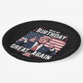 Maak mijn verjaardag weer leuk Trump Papieren Bordje (Gekanteld)