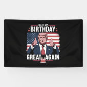 Maak mijn verjaardag weer leuk Trump Spandoek (Horizontaal)
