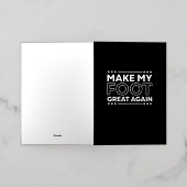 Maak mijn voet weer geweldig, grappig herstel van  folie wenskaart (Buiten Laag)