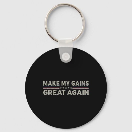 Maak mijn winsten weer geweldig Grappige Gym Oefe Sleutelhanger (Voorkant)