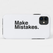 Maak Mistakes. Case-Mate iPhone Case (Achterkant (horizontaal))