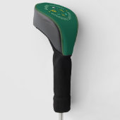 Maak modern monogram voor een golfspeler golfheadcover (Schuin)