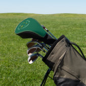 Maak modern monogram voor een golfspeler golfheadcover (Insitu)