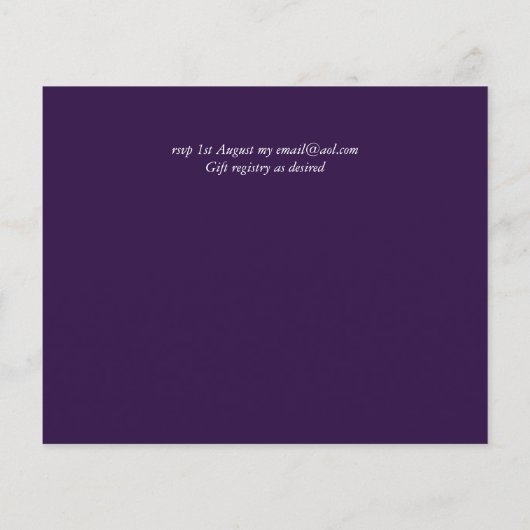 Maak moderne script RSVP - Bewerk kleuren naar wen (Achterkant)