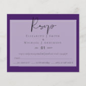 Maak moderne script RSVP - Bewerk kleuren naar wen (Voorkant)