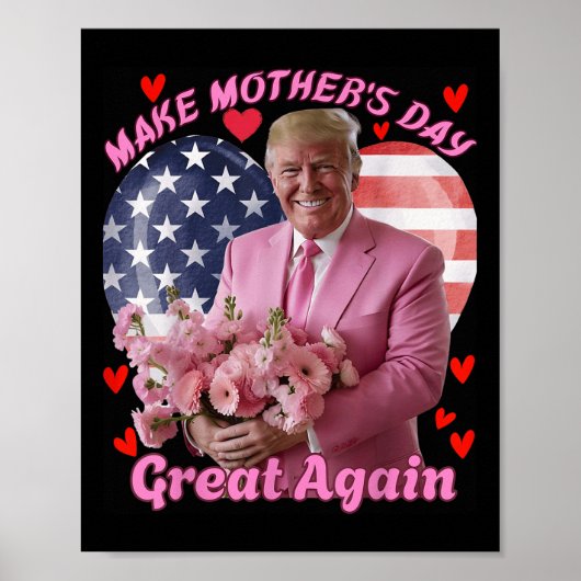 Maak Moederdag weer geweldig Grappig Trump Happy M Poster (Voorkant)