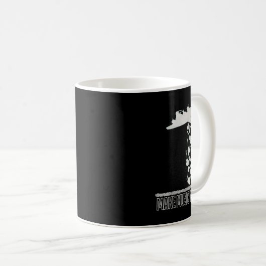 Maak muziek. Geen oorlog. Koffiemok (Voorkant rechts)