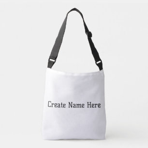 Maak naam hier Gedrukte tekst-Handtassen Portemonn Crossbody Tas