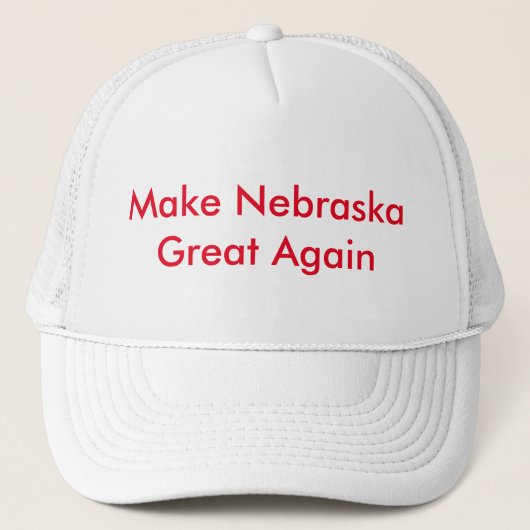 Maak Nebraska weer geweldig Trucker Pet (Voorkant)