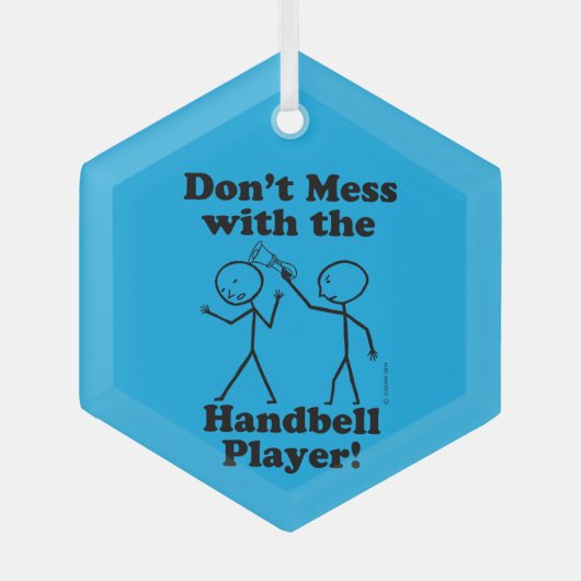 Maak niet met het Handbell Player Ornament (Voorkant)