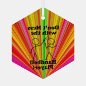 Maak niet met het Handbell Player Ornament (Achterkant)