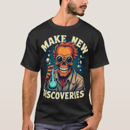 Maak nieuwe Discoveries - Mad Scientist Skull Art T-shirt