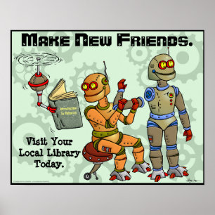 Maak nieuwe vrienden poster