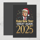 Maak Nieuwjaar Groot 2025 Trump inauguratie Kaart (Voorkant / Achterkant)