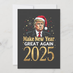Maak Nieuwjaar Groot 2025 Trump inauguratie Kaart