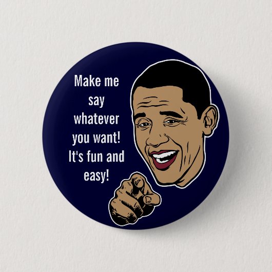Maak Obama Talk  Button (Voorkant)