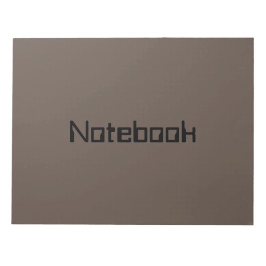 Maak of bewerk uw eigen tekst of naam van notitieb notitieblok (Voorkant)