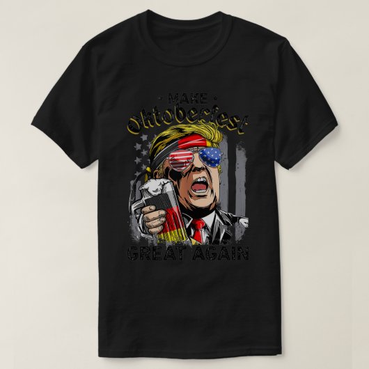 Maak Oktoberfest weer geweldig grappige Trump Bee T-shirt (Design voorkant)