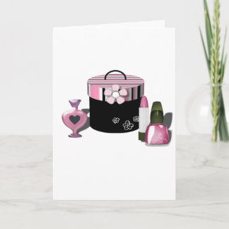 Maak omhoog het Meisje van Schoonheidsmiddelen Kaart