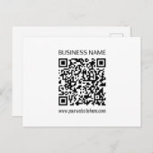 Maak onmiddellijk een zakelijke QR-code en bewerkb Briefkaart (Voorkant / Achterkant)