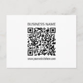 Maak onmiddellijk een zakelijke QR-code en bewerkb Briefkaart (Voorkant)