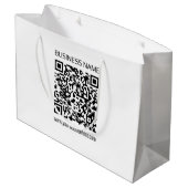 Maak onmiddellijk een zakelijke QR-code en bewerkb Groot Cadeauzakje (Achterkant Gekanteld)
