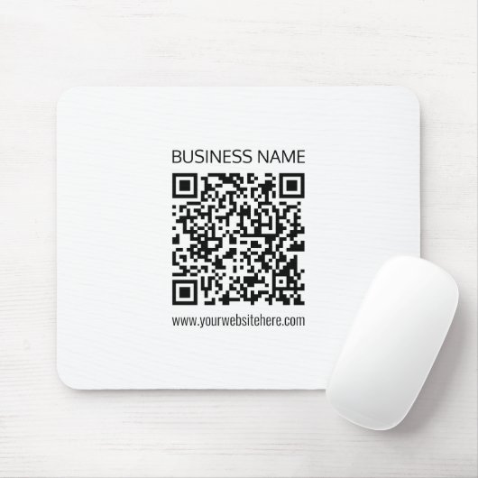 Maak onmiddellijk een zakelijke QR-code en bewerkb Muismat (Met muis)
