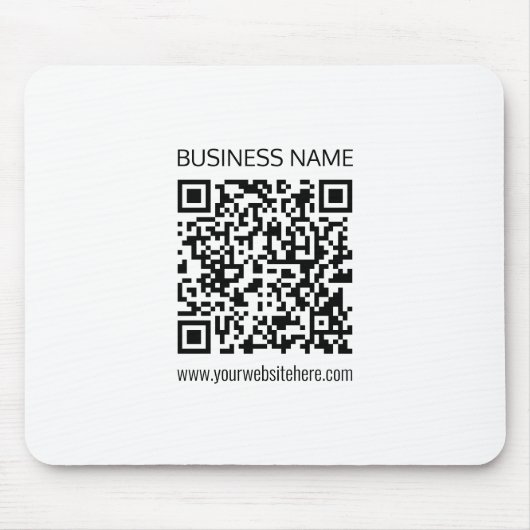 Maak onmiddellijk een zakelijke QR-code en bewerkb Muismat (Voorkant)