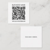 Maak onmiddellijk een zakelijke QR-code en bewerkb Notitiekaartje (Voorkant / Achterkant)