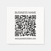 Maak onmiddellijk een zakelijke QR-code en bewerkb Servet (Voorkant)