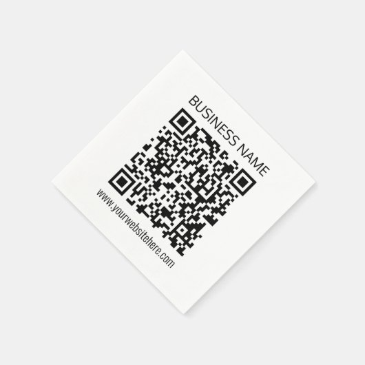 Maak onmiddellijk een zakelijke QR-code en bewerkb Servet (Hoek)