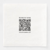 Maak onmiddellijk een zakelijke QR-code en bewerkb Servet (Voorkant)