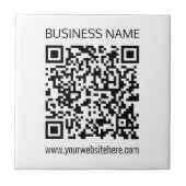 Maak onmiddellijk een zakelijke QR-code en bewerkb Tegeltje (Voorkant)