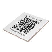 Maak onmiddellijk een zakelijke QR-code en bewerkb Tegeltje (Zijkant)