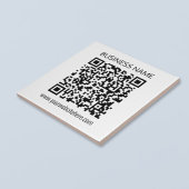 Maak onmiddellijk een zakelijke QR-code en bewerkb Tegeltje