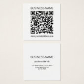 Maak onmiddellijk een zakelijke QR-code en bewerkb Vierkante Visitekaartjes (Voorkant /achterkant)