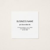 Maak onmiddellijk een zakelijke QR-code en bewerkb Vierkante Visitekaartjes (Achterkant)