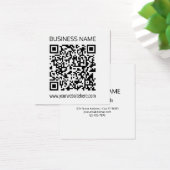 Maak onmiddellijk een zakelijke QR-code en bewerkb Vierkante Visitekaartjes (Bureau)
