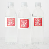 Maak onmiddellijk je eigen QR-code | Bewerkbare ro Waterfles Etiket (Flessen)